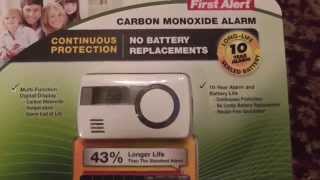 First Alert Carbon Monoxide Alarm Costco CO1210 Unboxing Review