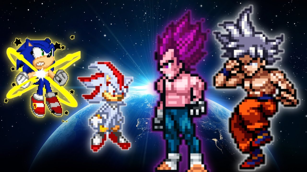 Sonic Chaos V3 OP(AF) & Shadow OP(AF) VS Goku MUI OP & Vegeta OP ...