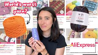Trying yarn from AliExpress so you don’t have to...I've never tried a worse yarn tbh