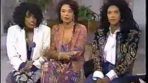 The Pointer Sisters - Promoting "Right Rhythm" 1990