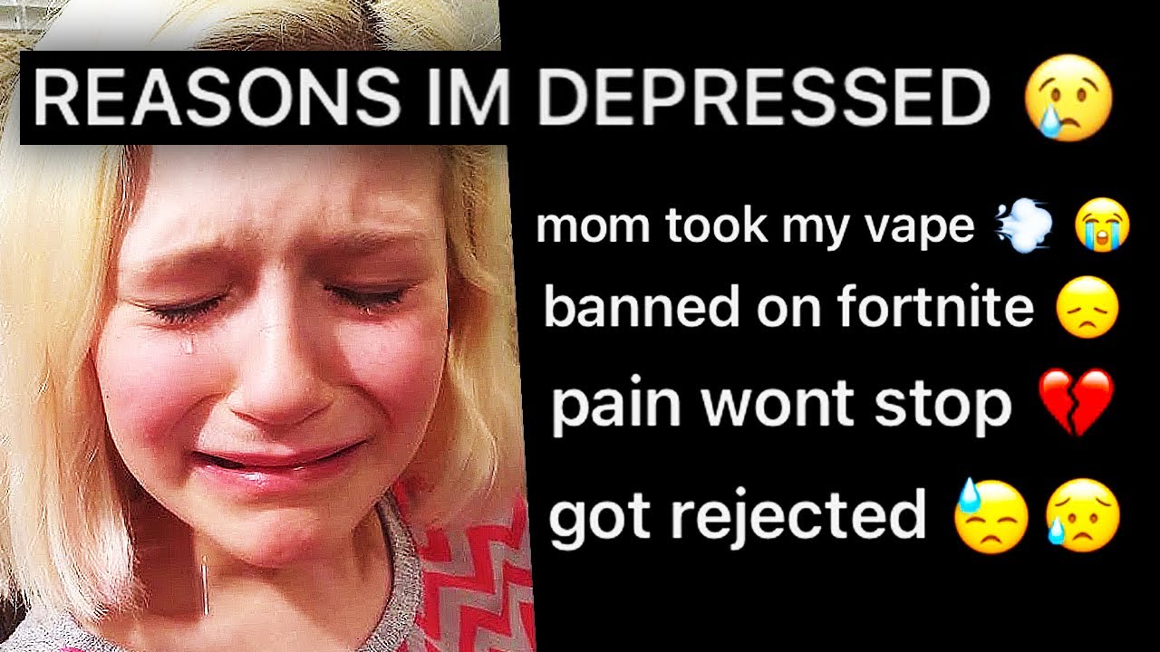 these kids are acting depressed for views