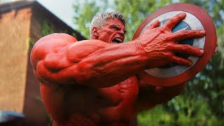 RED HULK cannot take any damage from CAPTAIN AMERICA'S SHIELD and becomes HIS GREATEST ENEMY