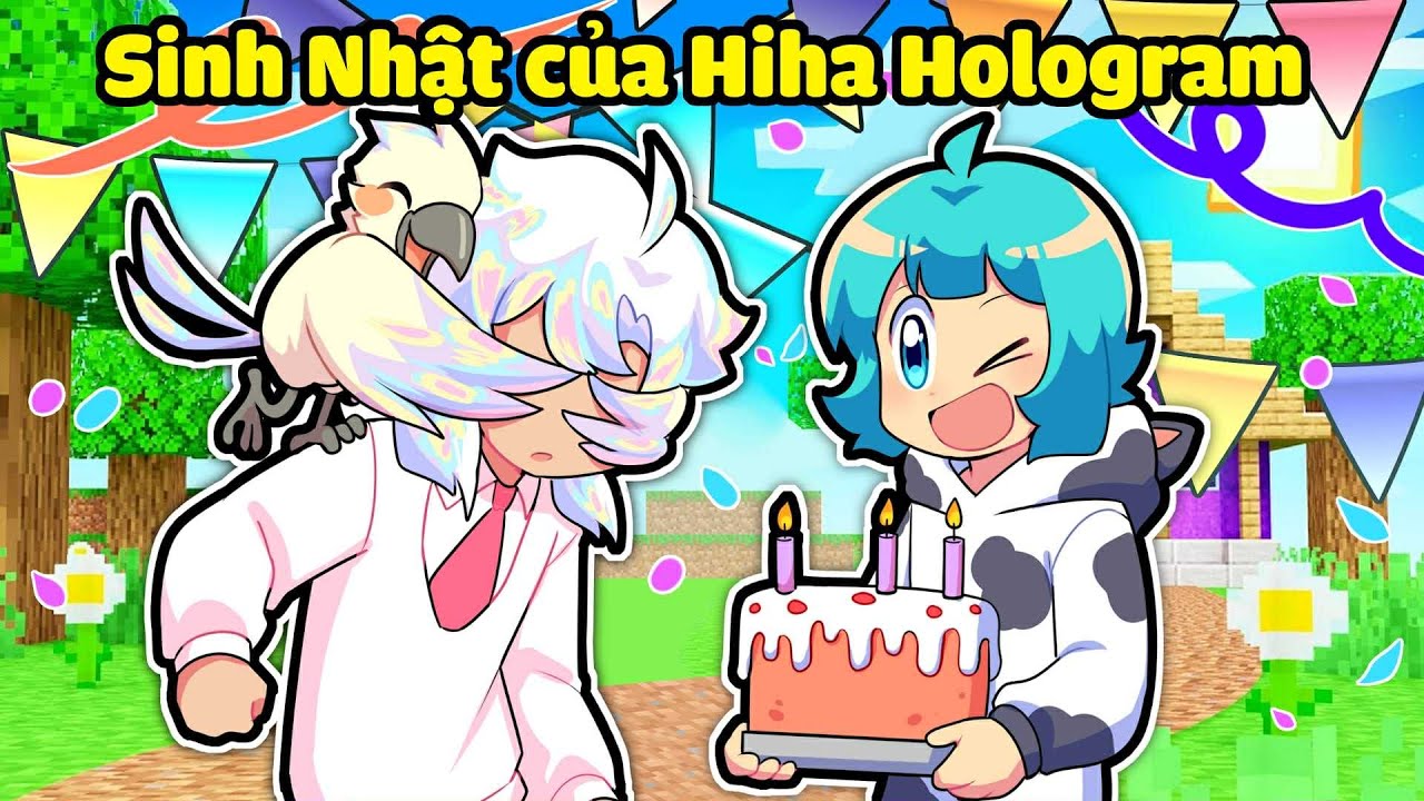 Yummie Tổ Chức Sinh Nhật Cho Hiha Hologram trong Minecraft 🥳🤩