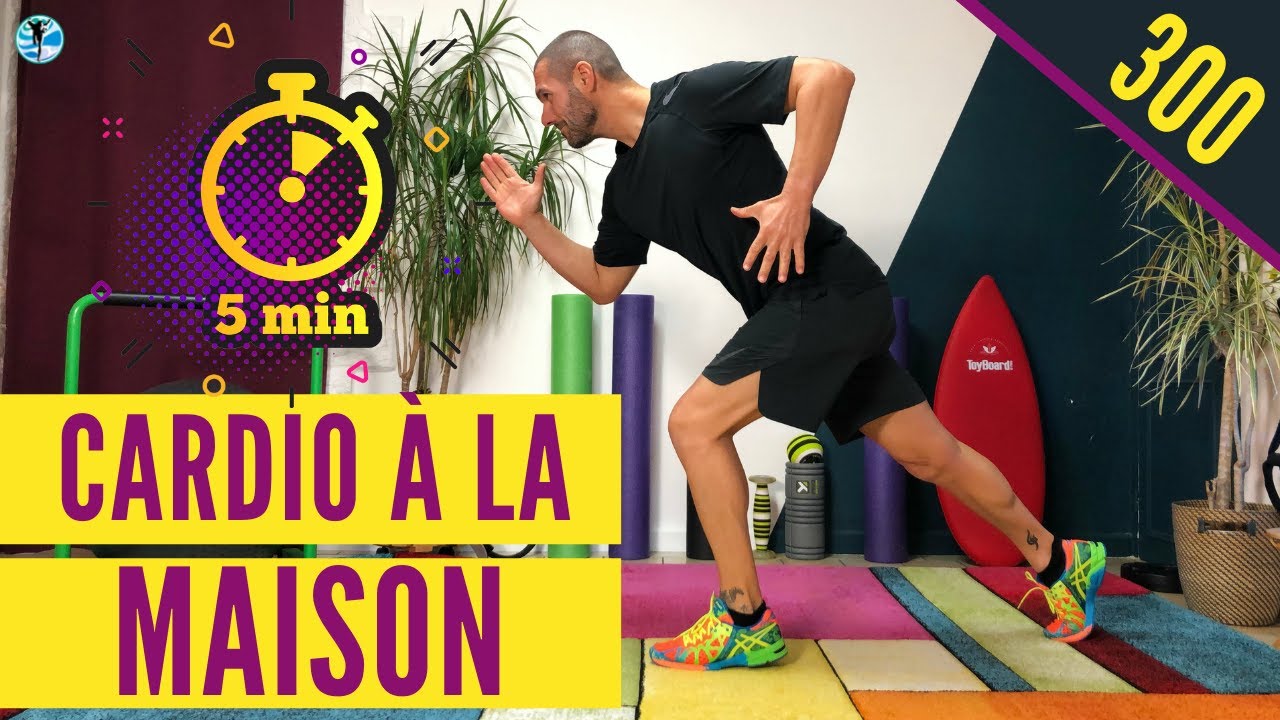 5 MINUTES de CARDIO à la MAISON : Entrainez-vous différemment ! - YouTube