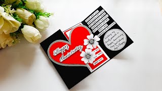 Anniversary Greeting card for Parents | Handmade Greeting Card for Anniversary | Compete Tutorial