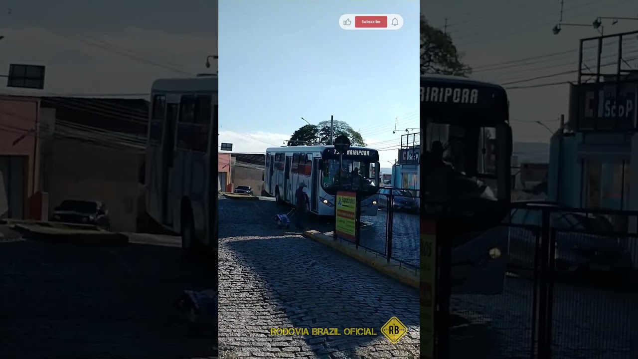 ÔNIBUS INTERMUNICIPAL NA RUA JOÃO PIRES. CENTRO ATIBAIA SP 