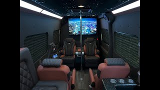 Custom Maybach Sprinter Coach with Brunette Interior - MK79