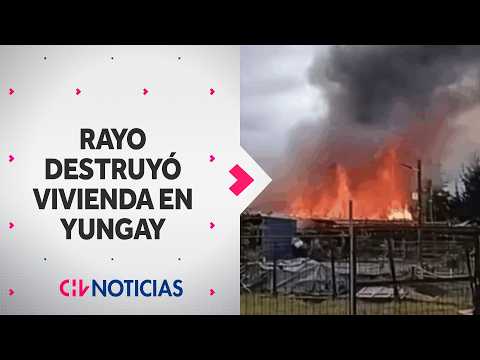 Lightning destroys house in Yungay