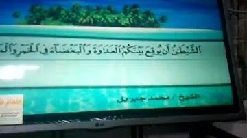 ختمة منوعة 📿 سورة المائدة 📿 الجزء 7 📿 الشيخ / محمد جبريل 📿 قناة المجد للقرآن الكريم HD