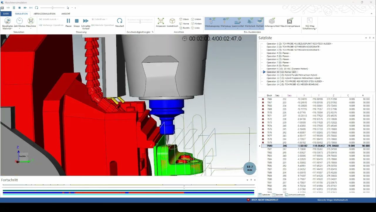 Mastercam Maschinensimulation
