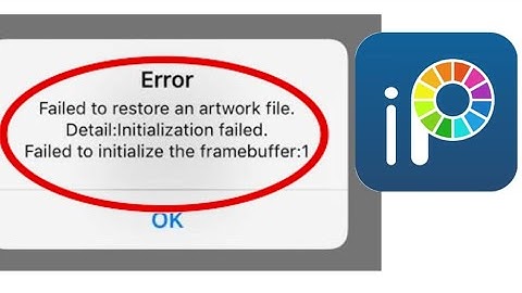 How To Fix Failed To Restore an Artwork File Failed To Initialize The Framebuffer:1 Problem Solved