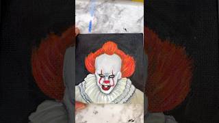 Paint Pennywise With Me! #art #artwork #painting #pennywise #halloweenart Update