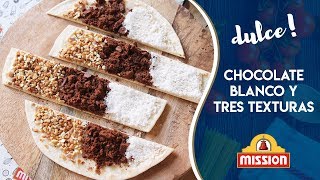 Wrap Dulce De Chocolate Blanco Y Tres Texturas