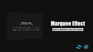 How to create auto scroll animation/marquee effect in reactjs with tailwindcss & react-fast-marquee
