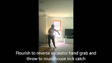 Flourish to Reverse Escalator Hula Hoop Trick Variations Part 1 by skirtyhoops May 2016