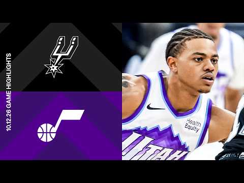 Utah Jazz with a 119 - 109 win over the San Antonio Spurs 🤌