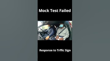 Driving test fail at the Traffic Lights