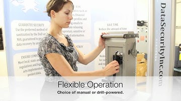 Shredder Alternative: DB-6000 Hard Drive Destruction Device from Data Security, Inc.