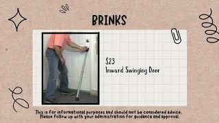 Brink's Security Bar REVIEW  -  for Inward Swinging Doors