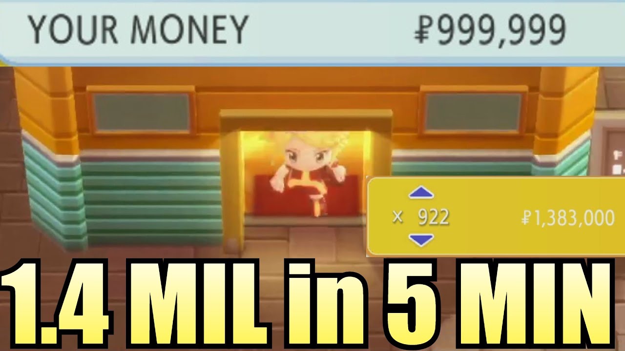 *1.1.2 GLITCH* Get 1.4 MILLION PokeDollars in 5 Minutes in Pokemon Brilliant Diamond Shining Pearl