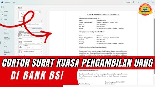Contoh Surat Kuasa Pengambilan Uang di BSI dan Cara Bikinnya