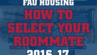 How to select your roommate for the 2016-17 year