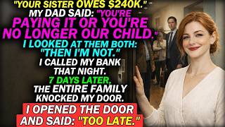 My Parents Demanded I Pay My Sister's $300K Debt Or Disowned—I Gave Them Seven Days.