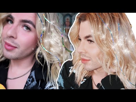 PROBANDO EXTENSIONES DE GLITTER (TINSEL HAIR) EN LA CDMX | David Allegre