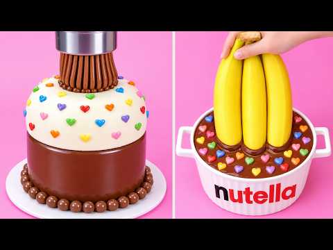 Fancy Satisfying Rainbow & Chocolate Cake Decorating Compilation | Easy Cake Hack Recipe