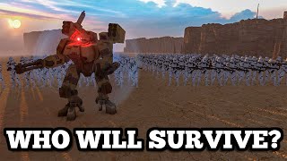 400 Clone Trooper vs. XV8 Crisis Battlesuit [Star Wars vs. Warhammer 40k] | Cinematic