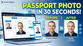 Make passport size photo just in 1 click FREE! | Techy Xhimul | Android tips and tricks screenshot 4