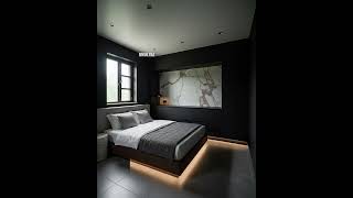 Stunning Midnight Marble Bedroom Design
