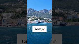 TOP things to do in CAPRI, Italy 🇮🇹😍🛍 #shorts
