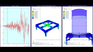 Water tank nonlinear time history response under the earthquake loading using Abaqus Software
