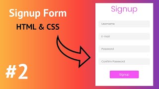 Animated Signup Form using HTML & CSS only | CodingPak