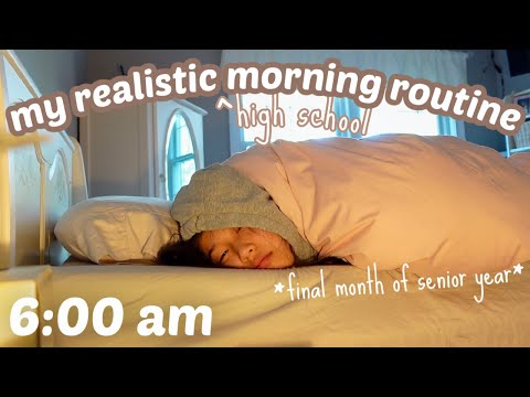 MY REALISTIC HIGH SCHOOL MORNING ROUTINE!  *senior edition*