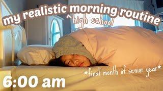 MY REALISTIC HIGH SCHOOL MORNING ROUTINE! *senior edition*