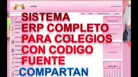 sistema completo en php y mysql (erp open source gratis)