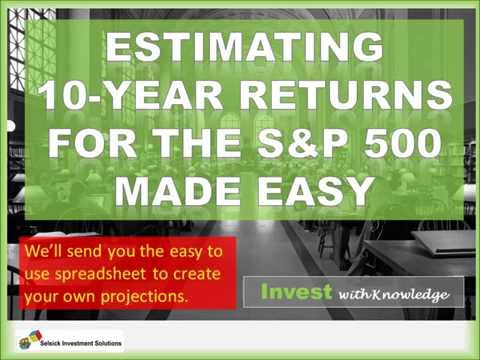 Taking the mystery out of forecasting 10-year returns for the S&P 500.