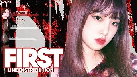 [MEGA COLLAB] How Would IZ*ONE (UNNIE LINE) sings FIRST (EVERGLOW) | Line Distribution