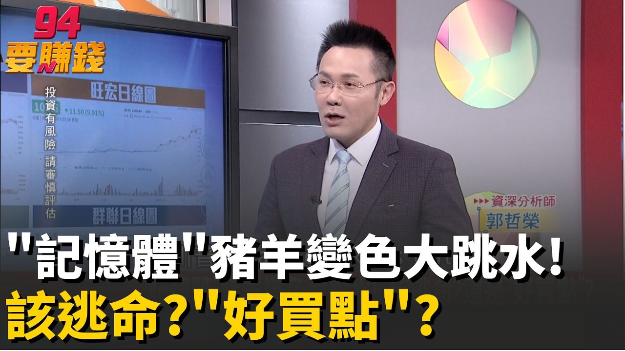 【精華】郭哲榮:記憶體回檔35%可低接 閉著眼睛買?加碼自家股票捍衛股價! 群聯潘健成看好未來?｜94要賺錢