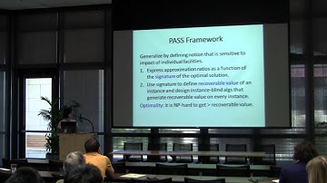 Nicole Immorlica: PASS Approximation -- A Framework for Analyzing and Designing Heuristics