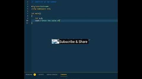 #3 Sum of two integers #c++ #cplusplus #c++ programming