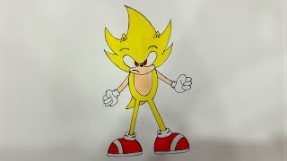 Süper Sonic nasıl çizilir? How to draw Super Sonic?
