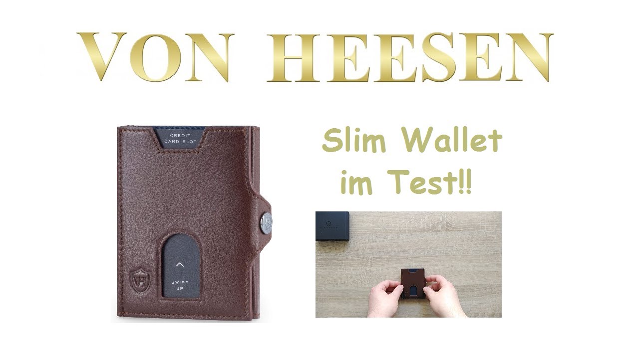 Slim Wallet mit RFID-Schutz, 7 Kartenfächer & Mini-Münzfach (Saffiano