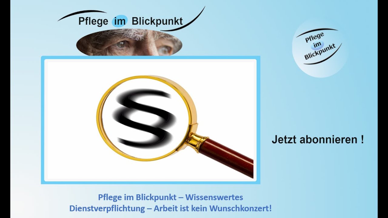 Dienstverpflichtung Pflege Dienstverpflichtung Pflege