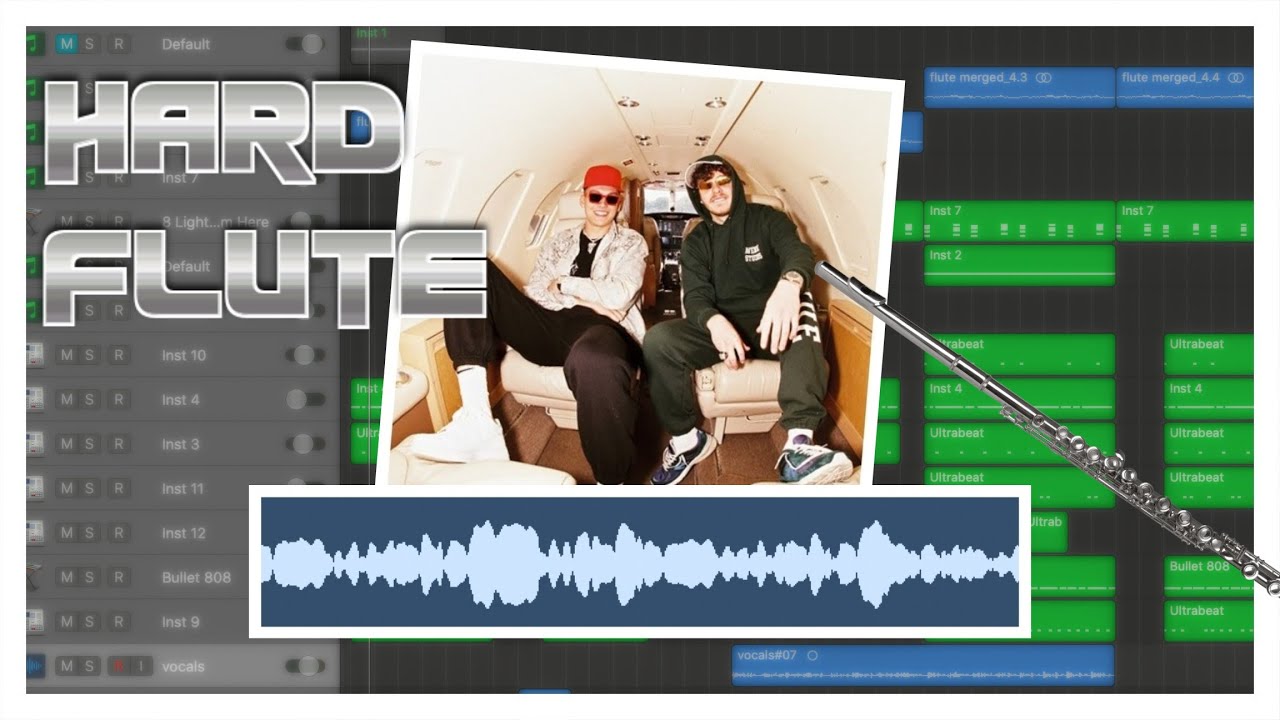 How to Make Hard Flute Trap Beats in Logic Pro X | Beats for Jack Harlow