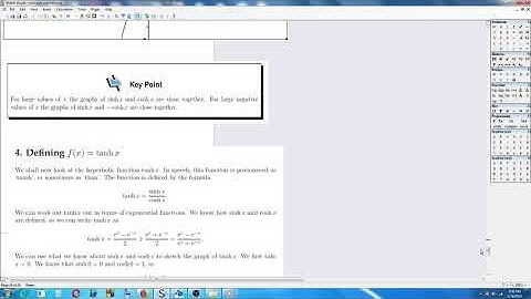 Engineering Mathematics On The Go - 10 - Hyperbolic Functions -  Defining f(x)=tanh x