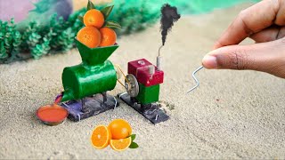 Diy Mini Tractor Orange Juice Machine Mini Science Project Flour Mill
