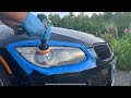 HOW TO POLISH HEADLIGHTS CLEAR (without sanding)
